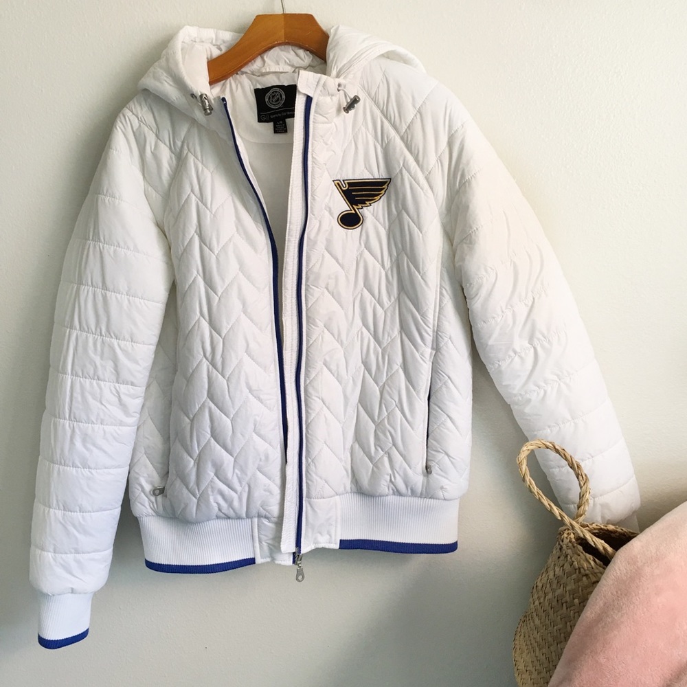 NHL | Blues Hockey White Puffer Coat